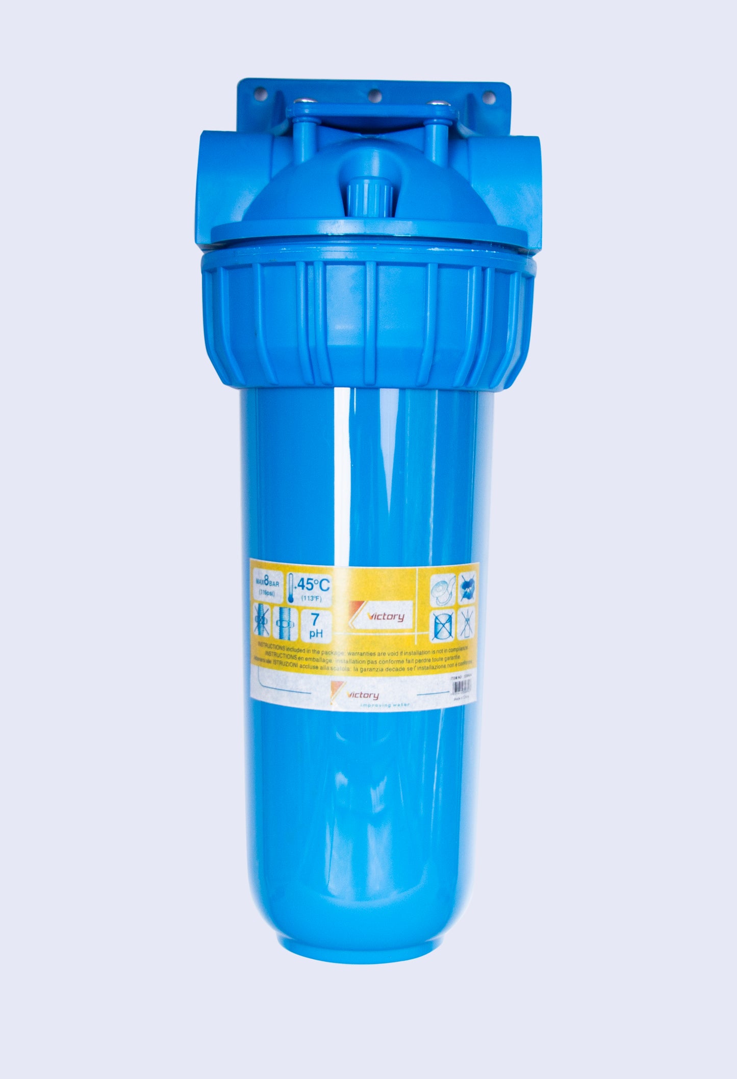 WATER FILTER VICTORY BRASS THREAD BLUE فلتر مياه فيكتوري نحاس