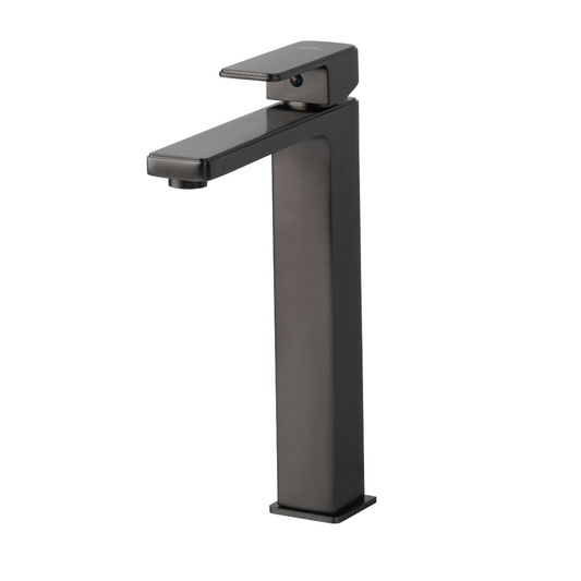 Modern Black Bathroom Faucet Featuring A Sleek Square Handle, Perfect For Contemporary Home Designs. Ideal For Stylish Renovations.